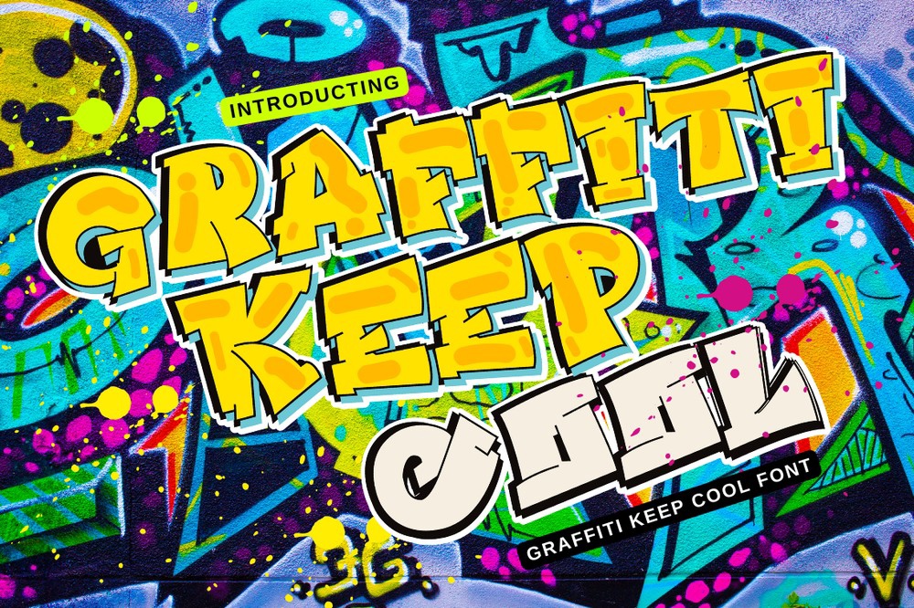 Schriftart Graffiti Keep Cool