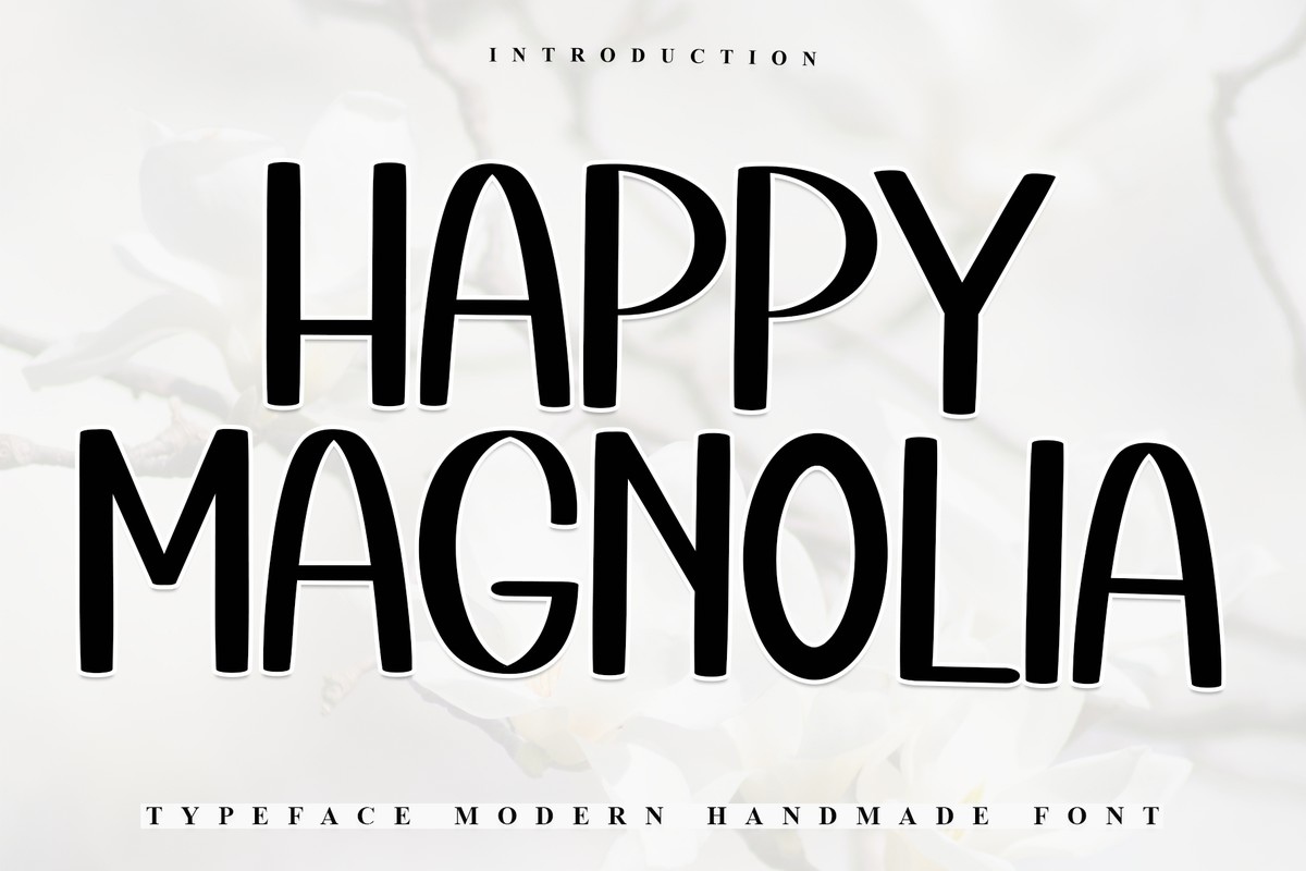 Schriftart Happy Magnolia