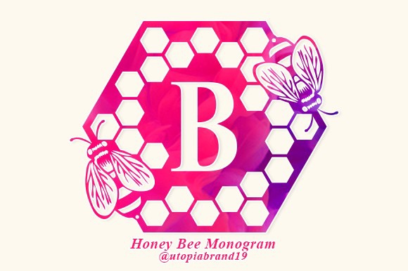 Schriftart Honey Bee Monogram