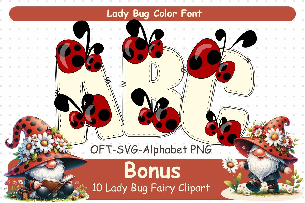 Schriftart Lady Bugs