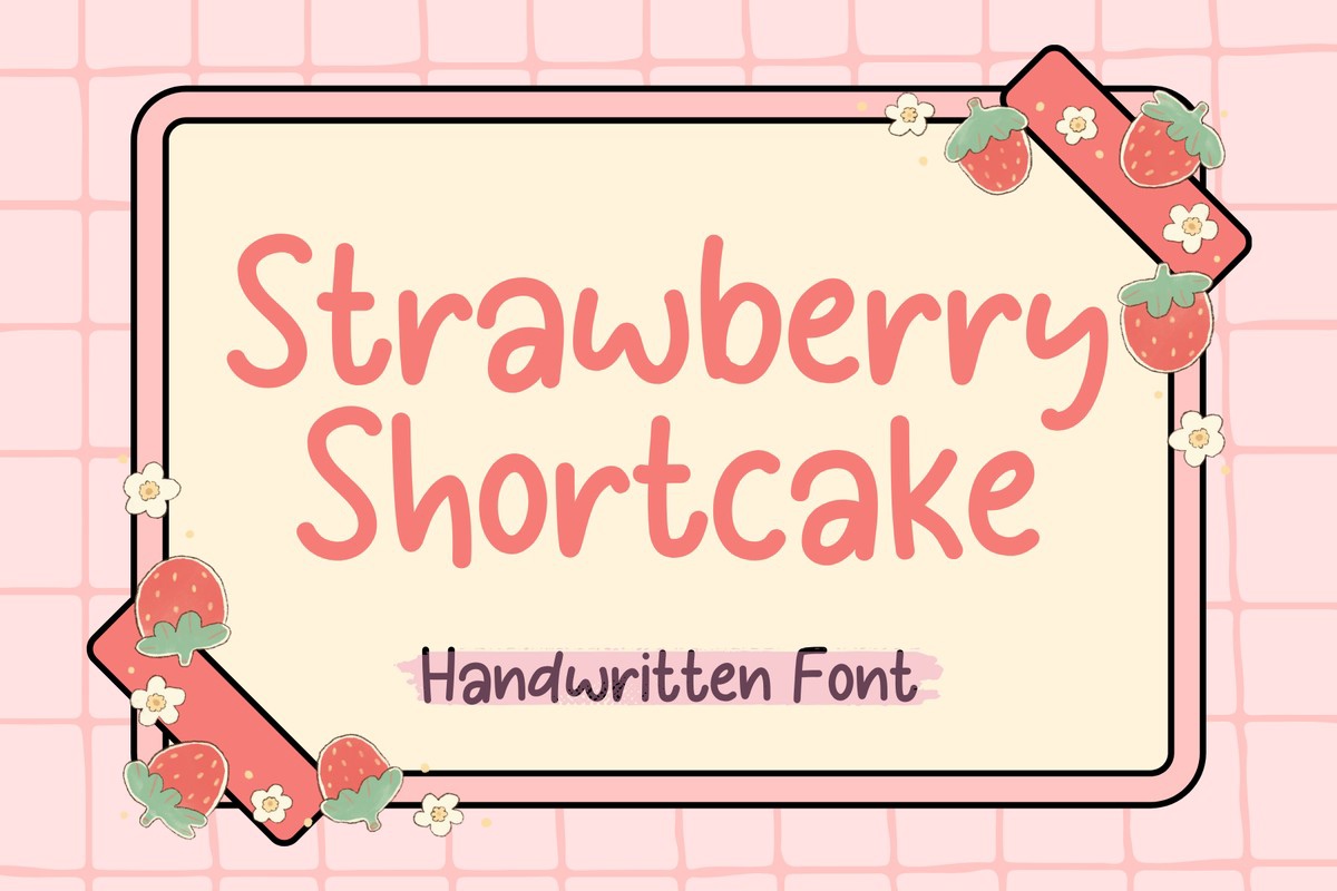 Schriftart Strawberry Shortcake