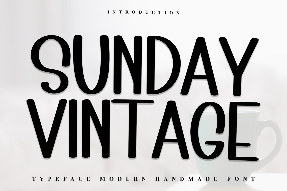 Schriftart Sunday Vintage