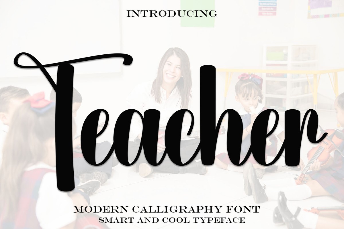 Schriftart Teacher