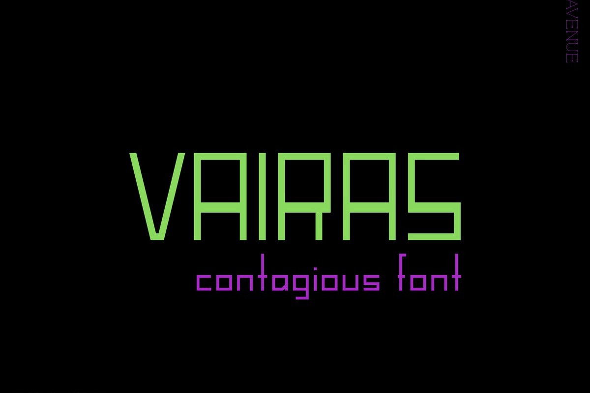 Schriftart Vairas