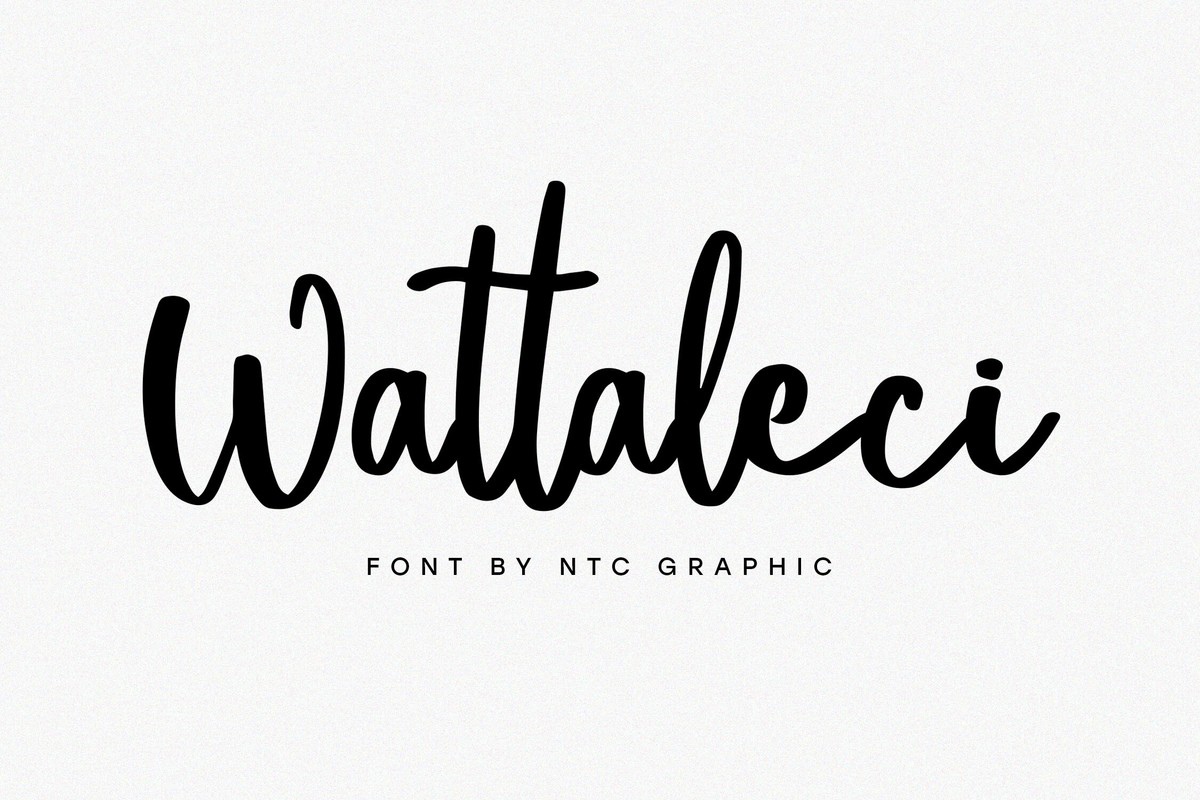 Schriftart Wattaleci