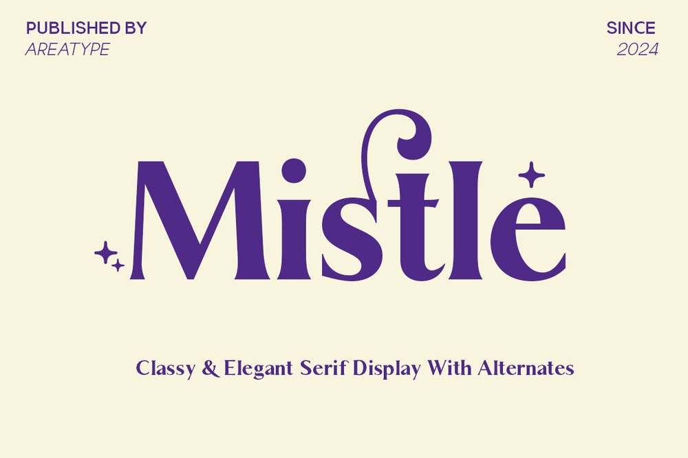 Schriftart Mistle