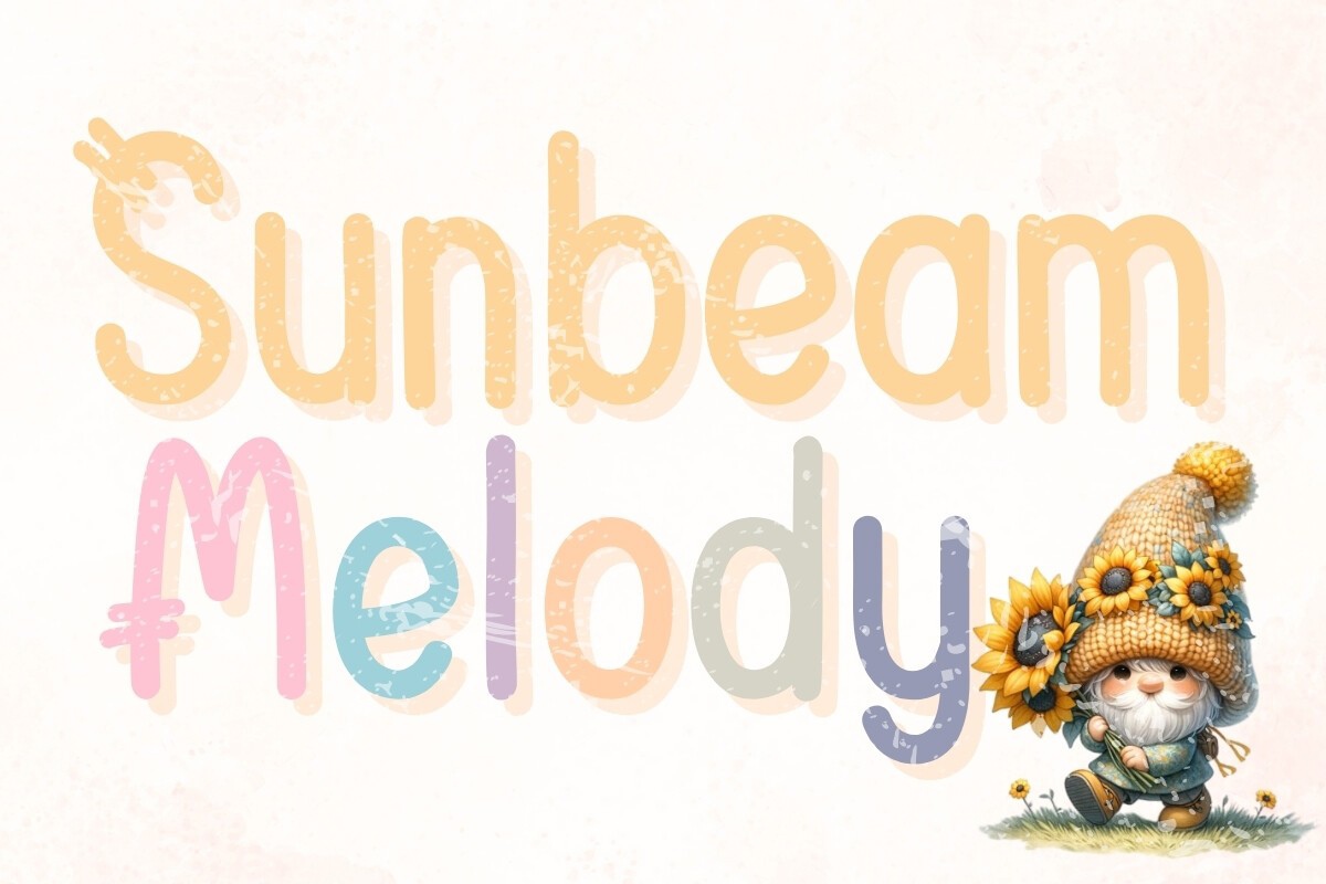 Schriftart Sunbeam Melody