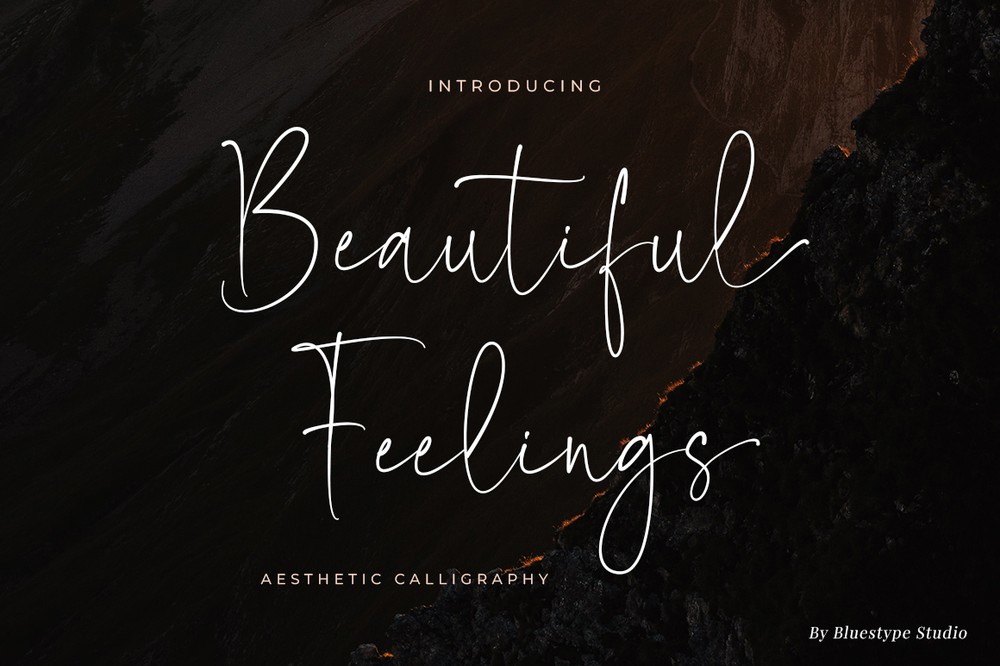 Schriftart Beautiful Feelings