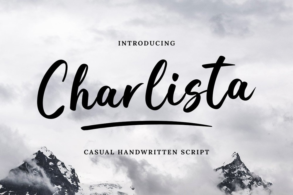 Schriftart Charlista