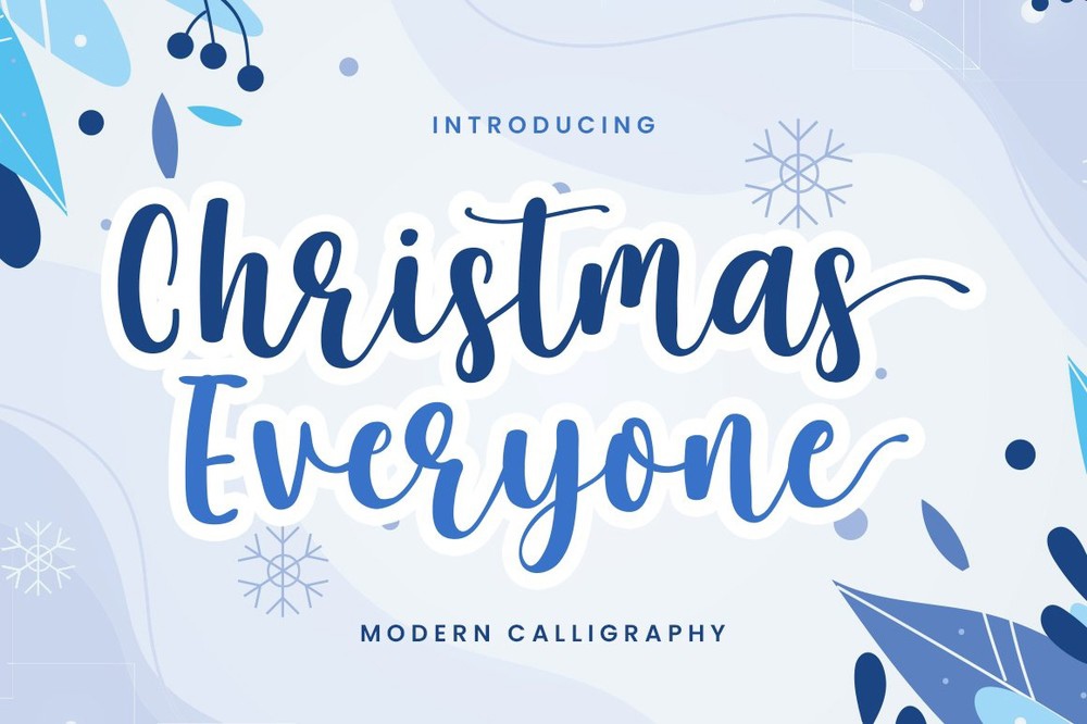 Schriftart Christmas Everyone