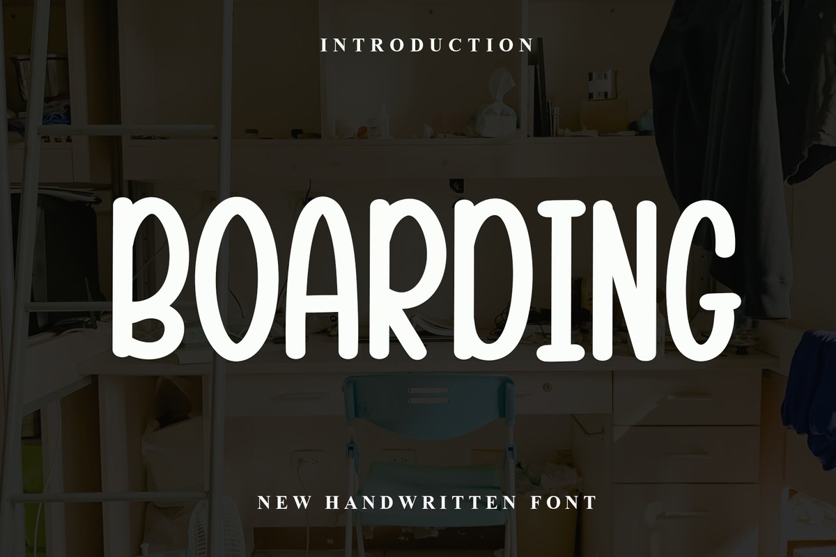 Schriftart Boarding