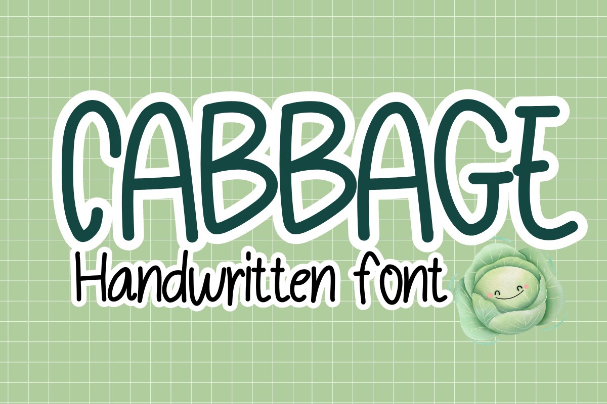 Schriftart Cabbage