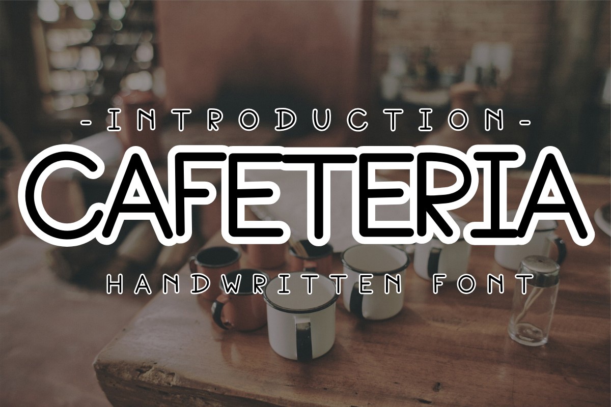 Schriftart Cafeteria