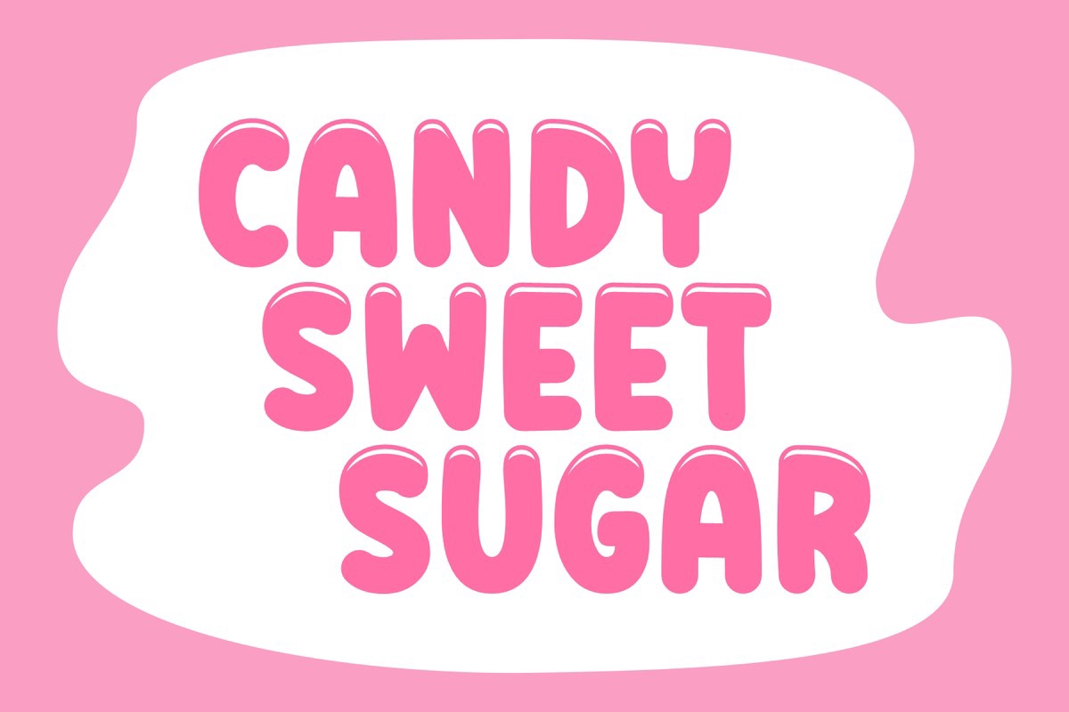 Schriftart Candy Sweet Sugar