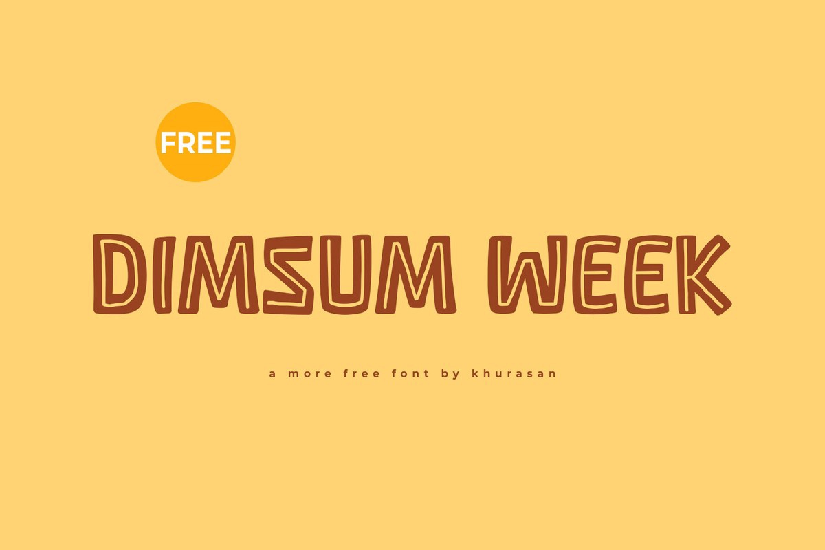 Schriftart Dimsum Week