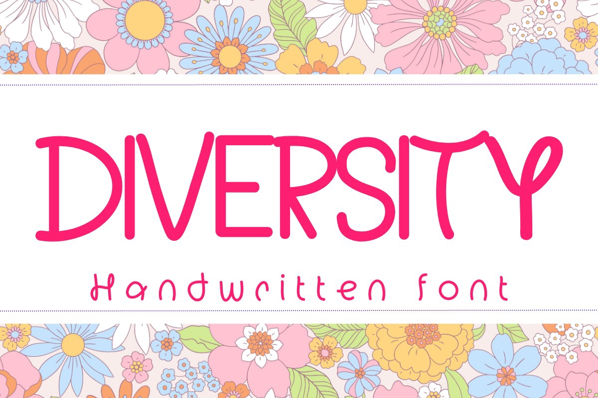 Schriftart Diversity