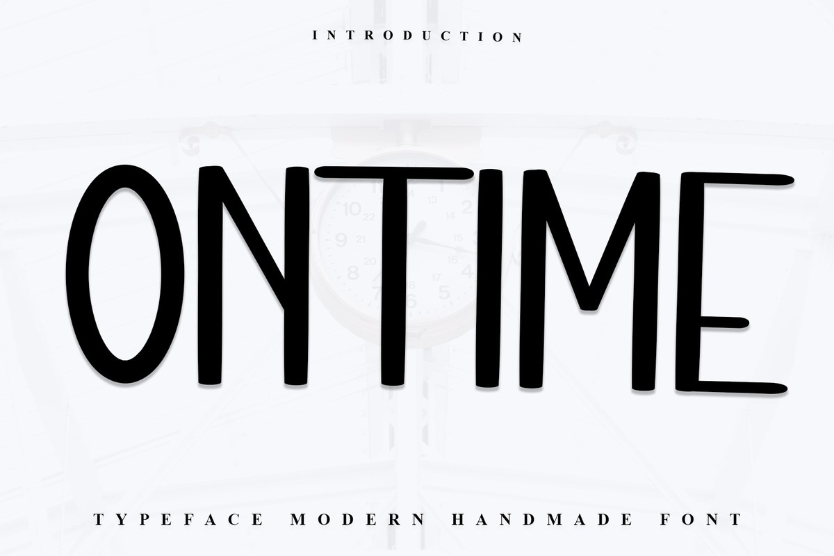 Schriftart Ontime