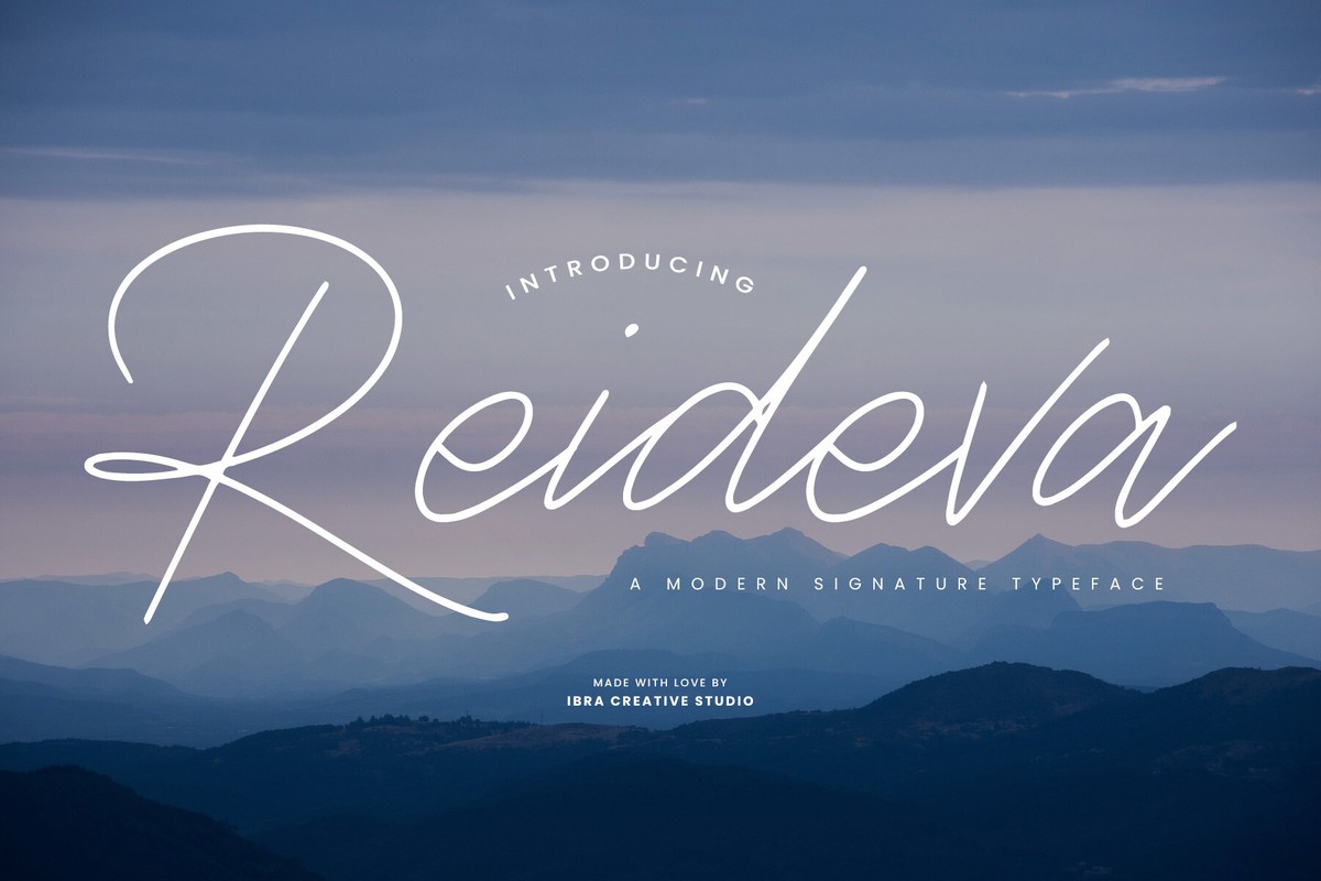 Schriftart Reideva