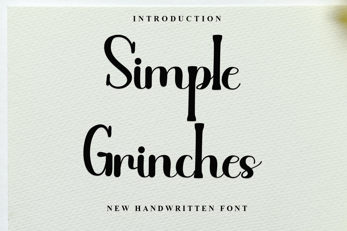 Schriftart Simple Grinches