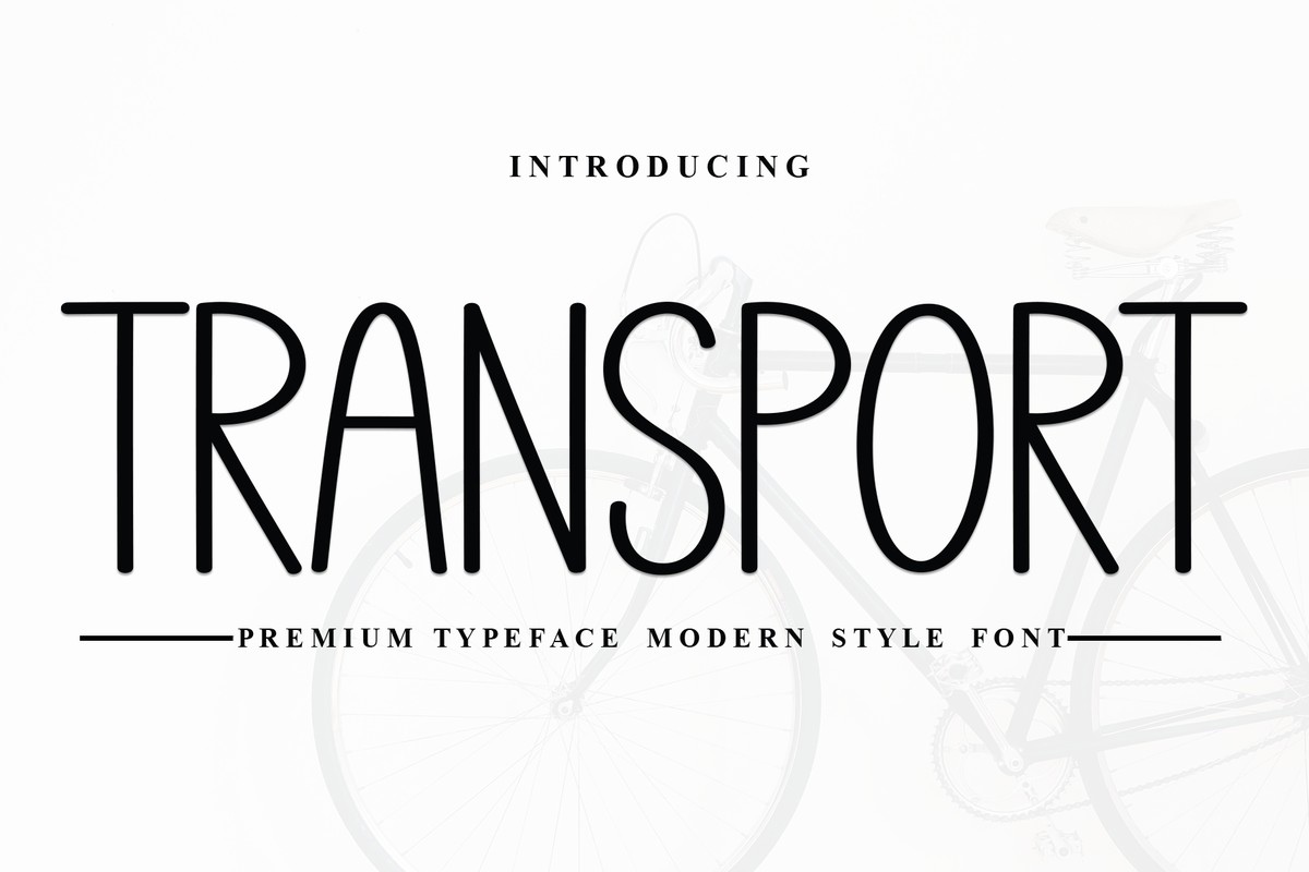 Schriftart Transport