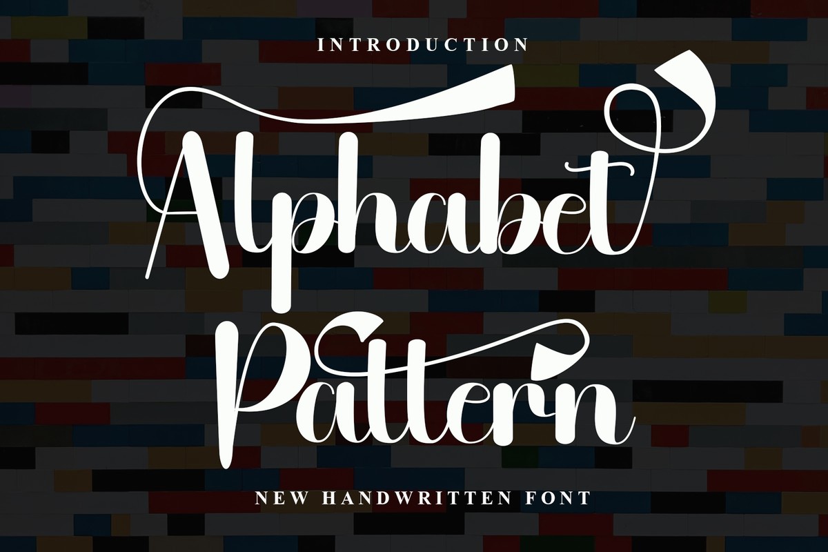 Schriftart Alphabet Pattern