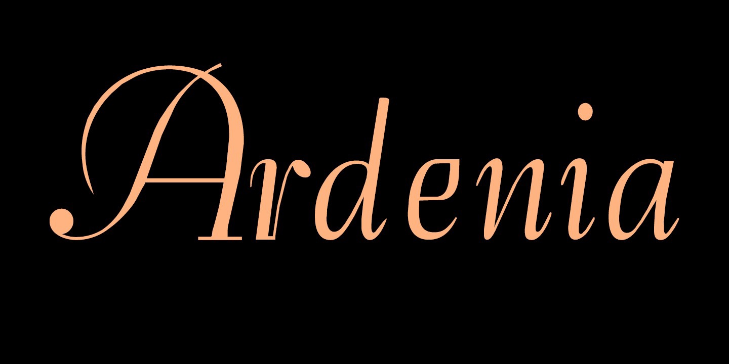 Schriftart Ardenia