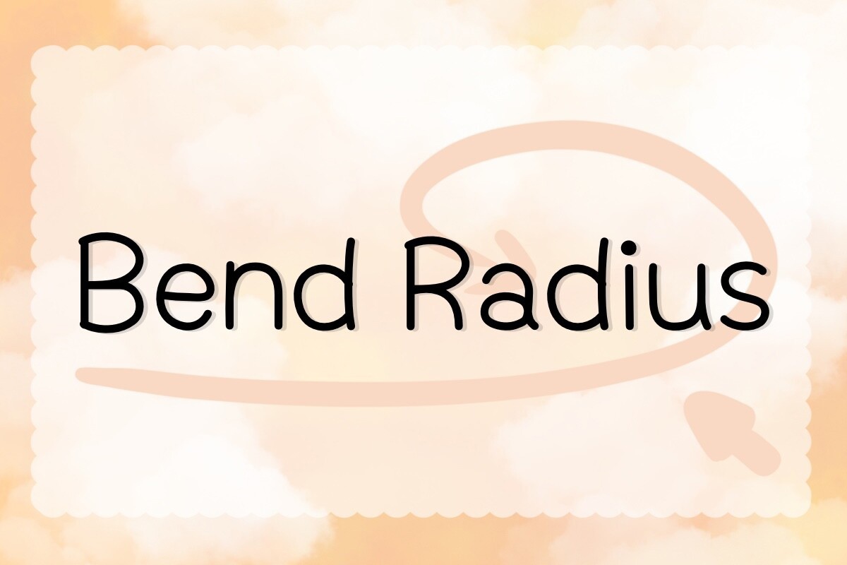 Schriftart Bend Radius