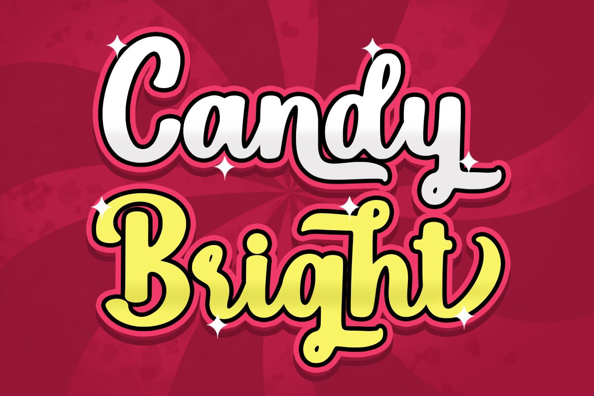 Schriftart Candy Bright