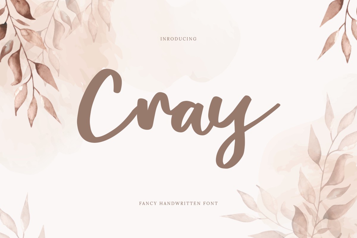 Schriftart Cray