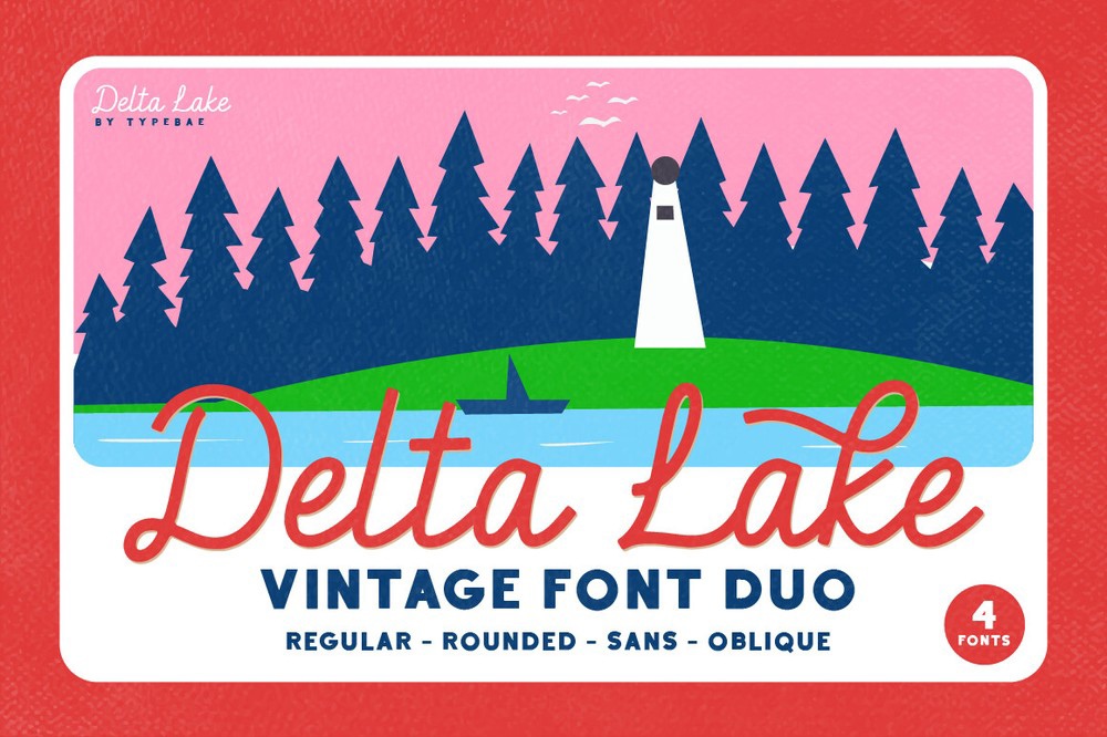 Schriftart Delta Lake