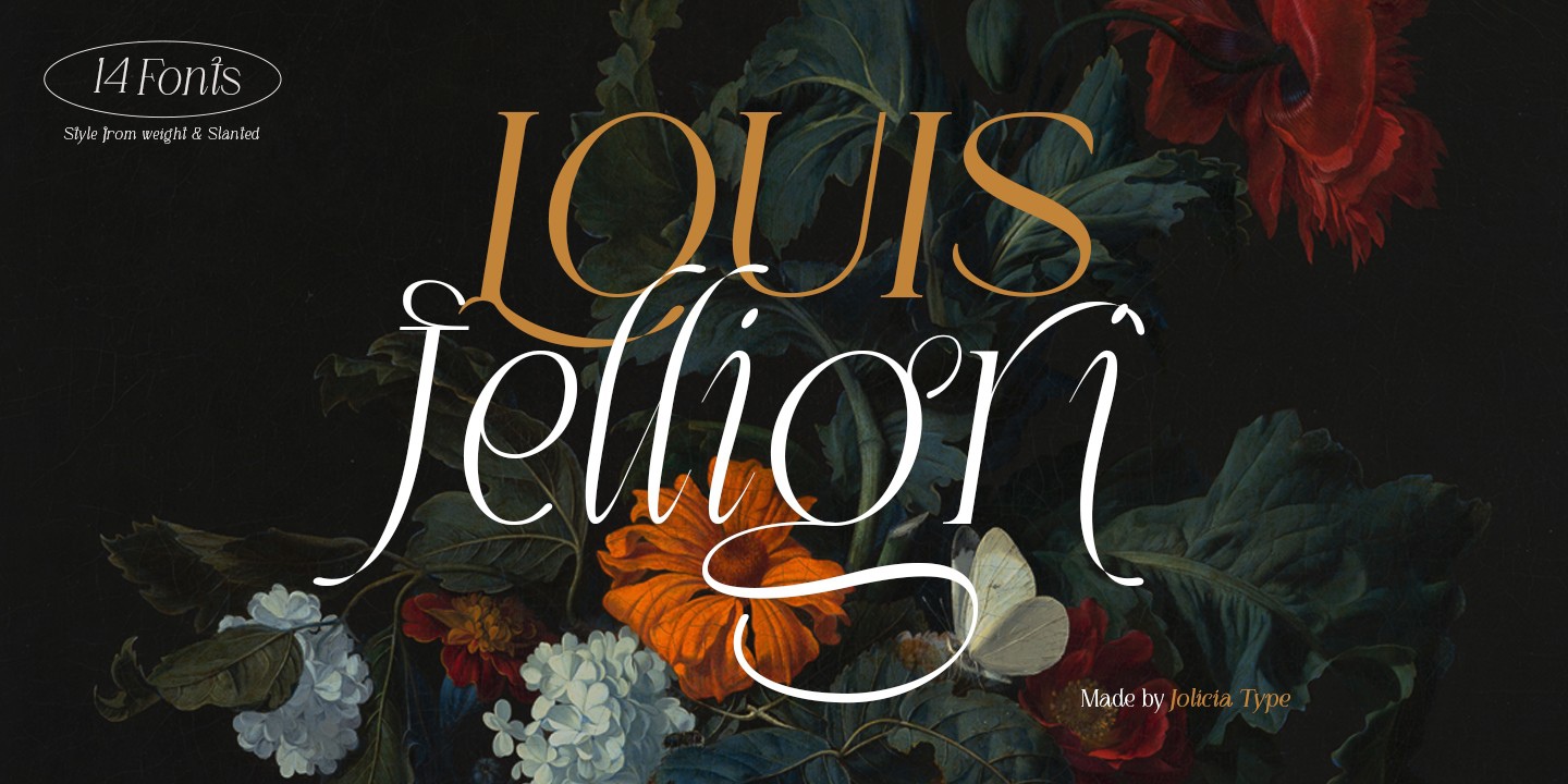 Schriftart LOUIS felligri