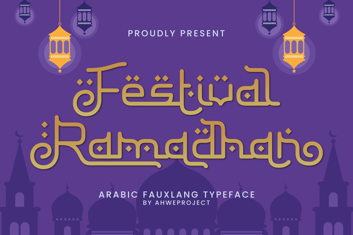 Schriftart Festival Ramadhan