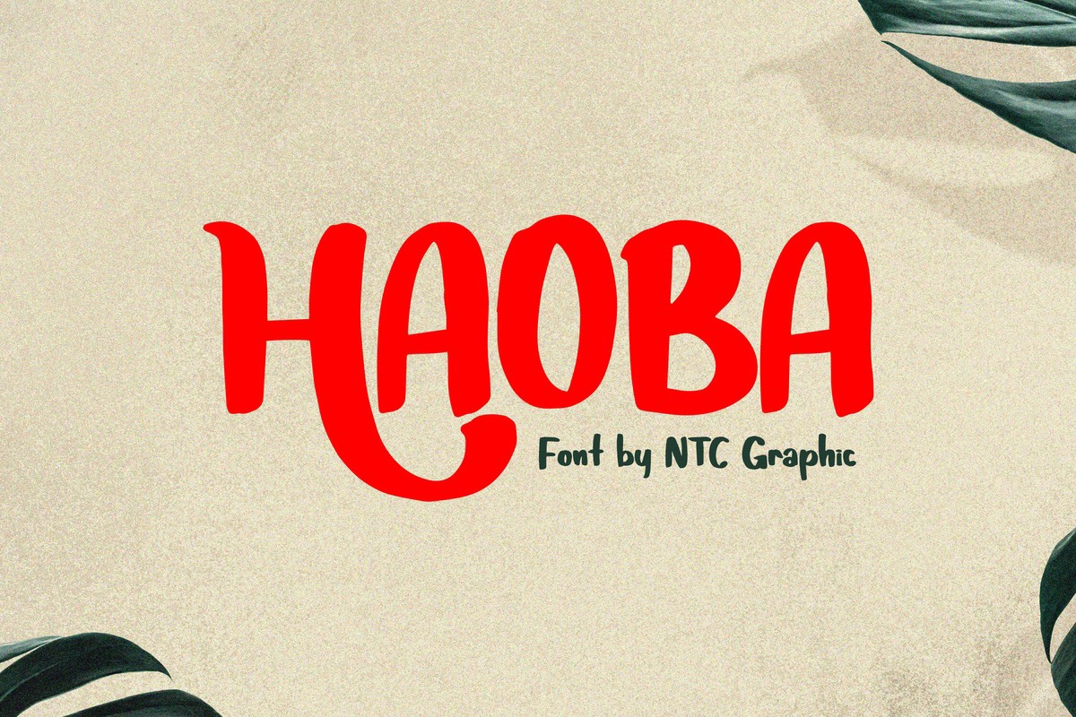 Schriftart Haoba