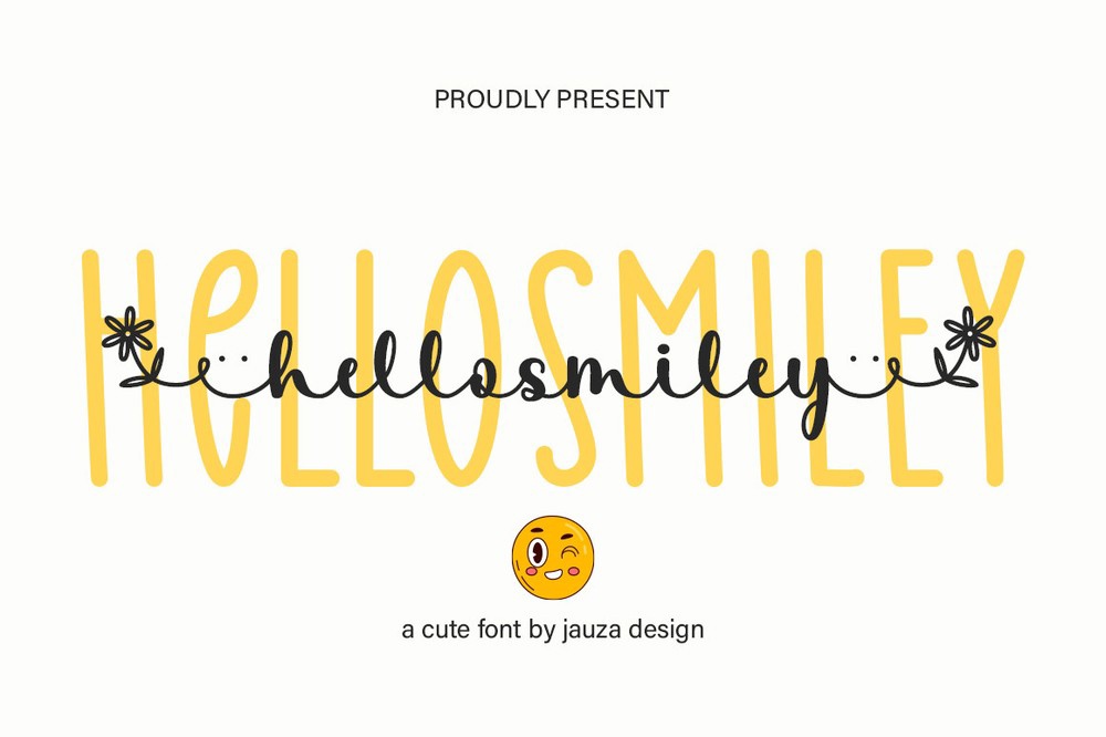 Schriftart Hello Smiley