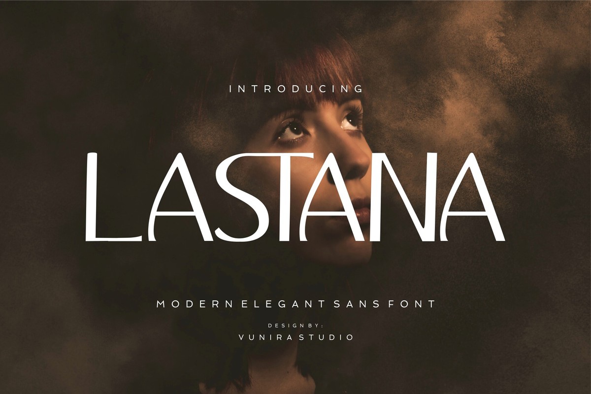 Schriftart Lastana