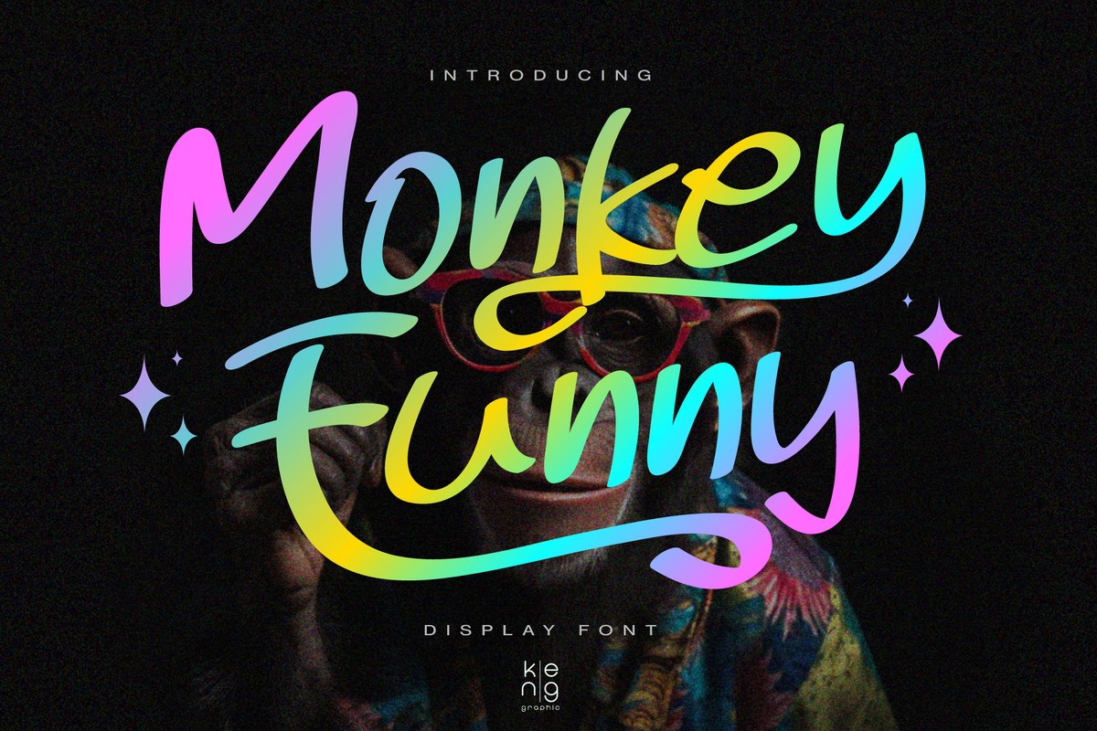 Schriftart Monkey Funny