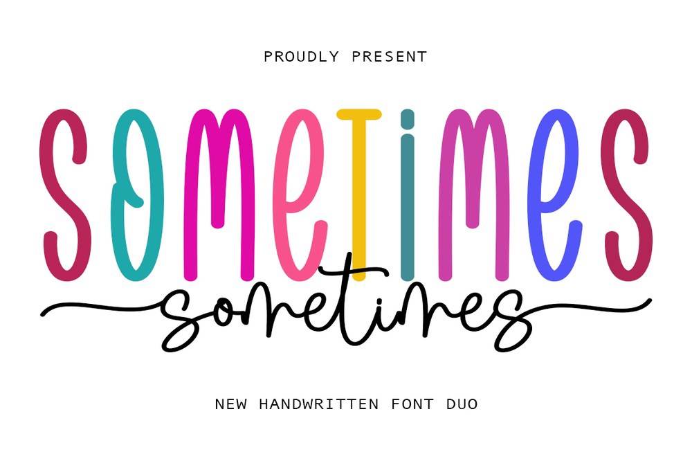 Schriftart Sometimes Duo