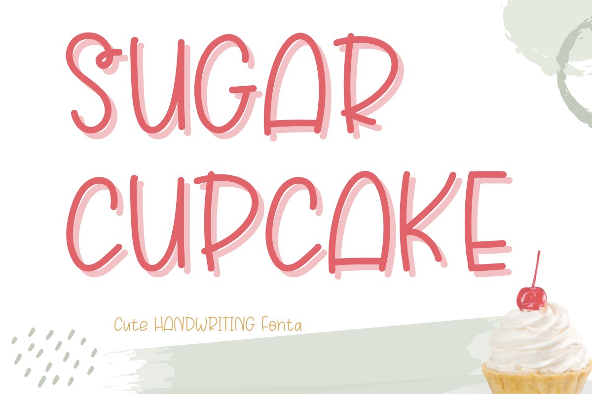 Schriftart Sugar Cupcake