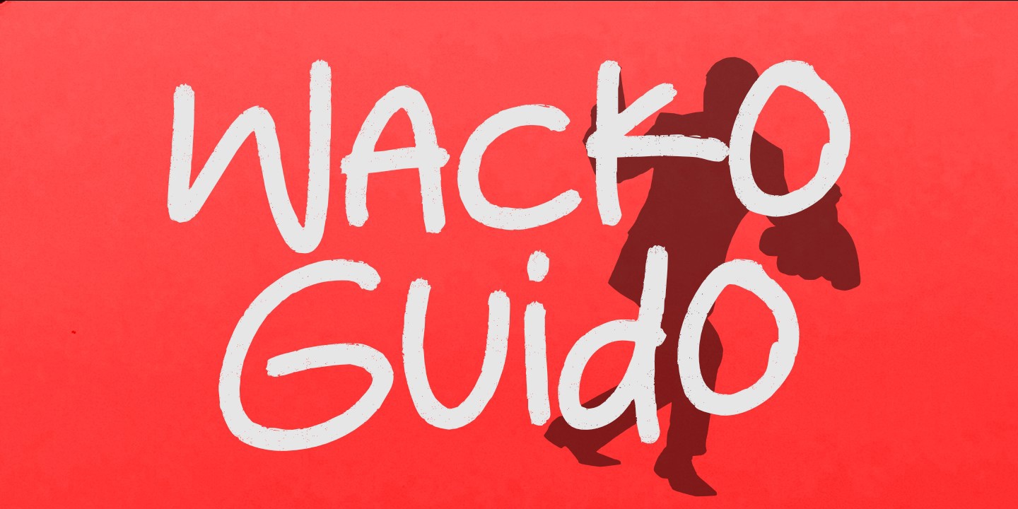 Schriftart Wacko Guido