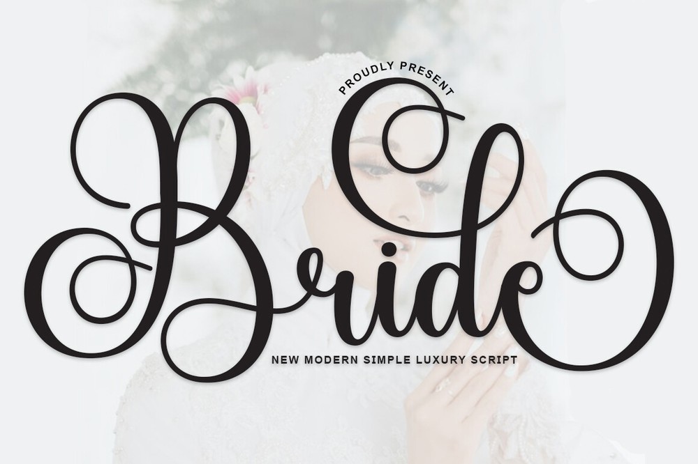 Schriftart Bride