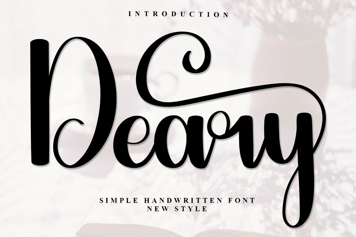 Schriftart Deary