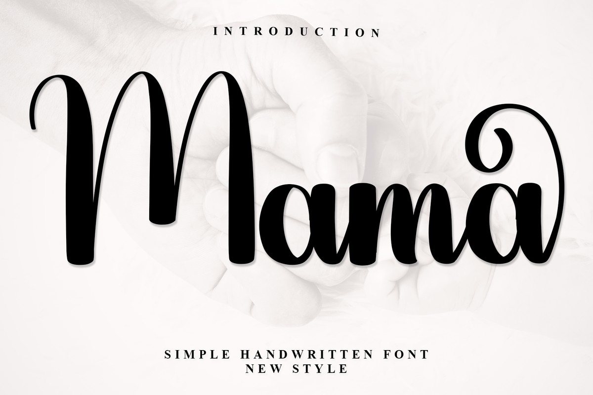 Schriftart Mama