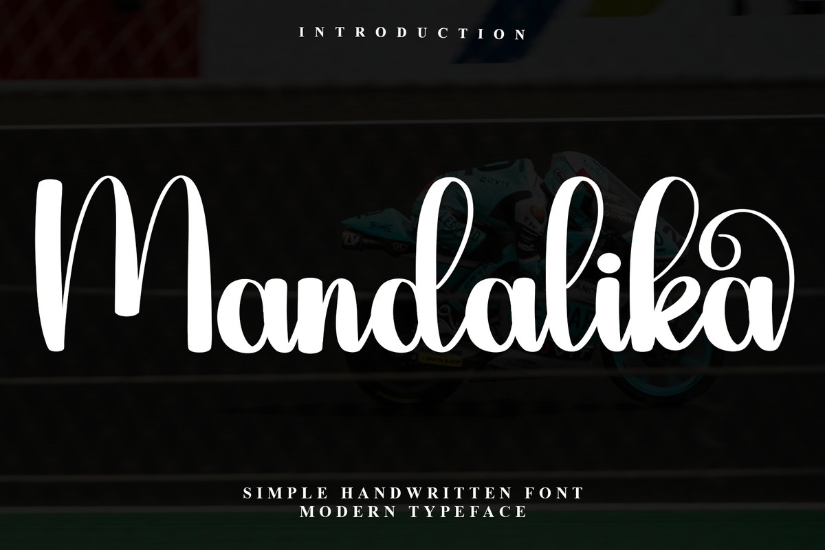 Schriftart Mandalika