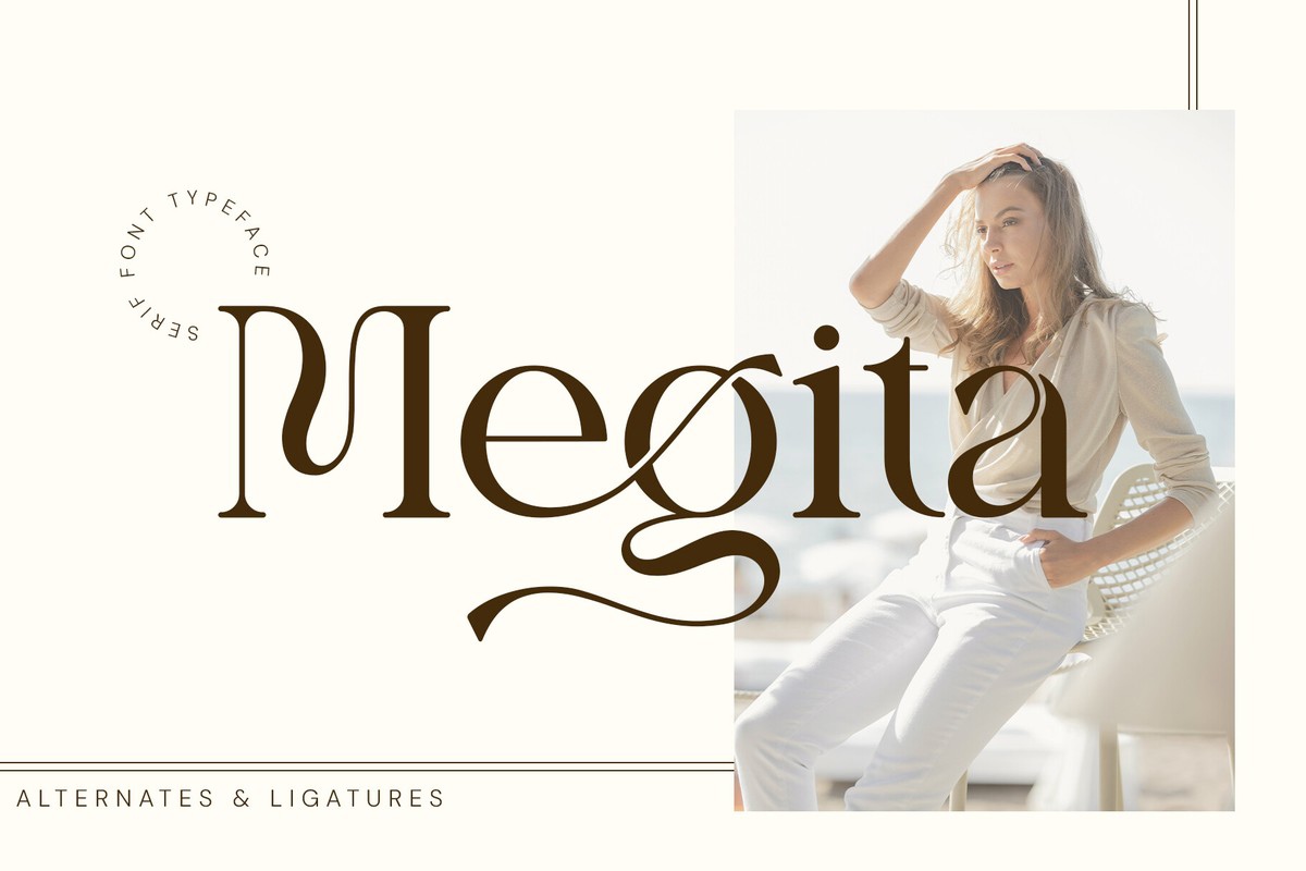 Schriftart Megita