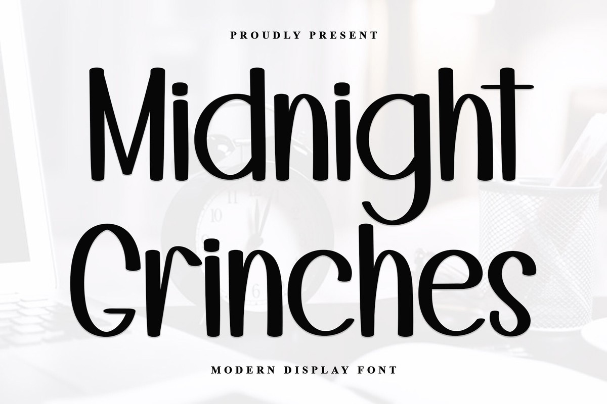 Schriftart Midnight Grinches