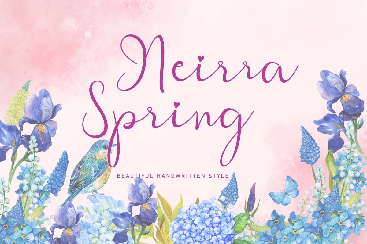 Schriftart Neirra Spring