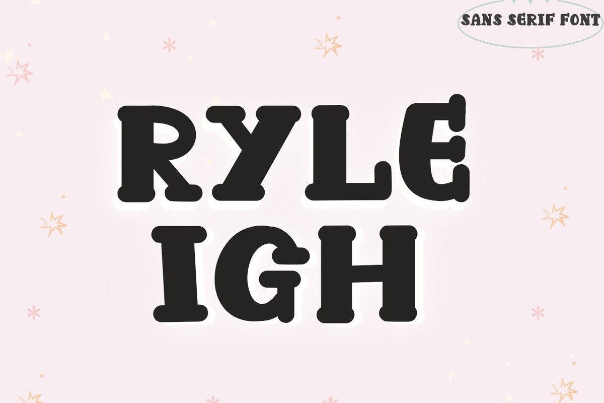 Schriftart Ryleigh