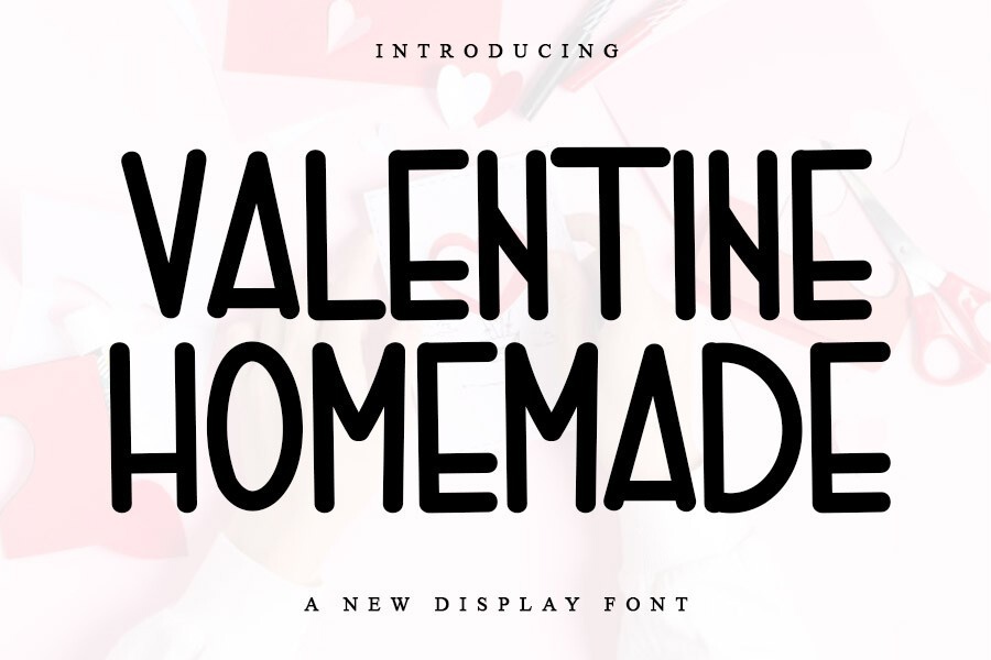 Schriftart Valentine Homemade