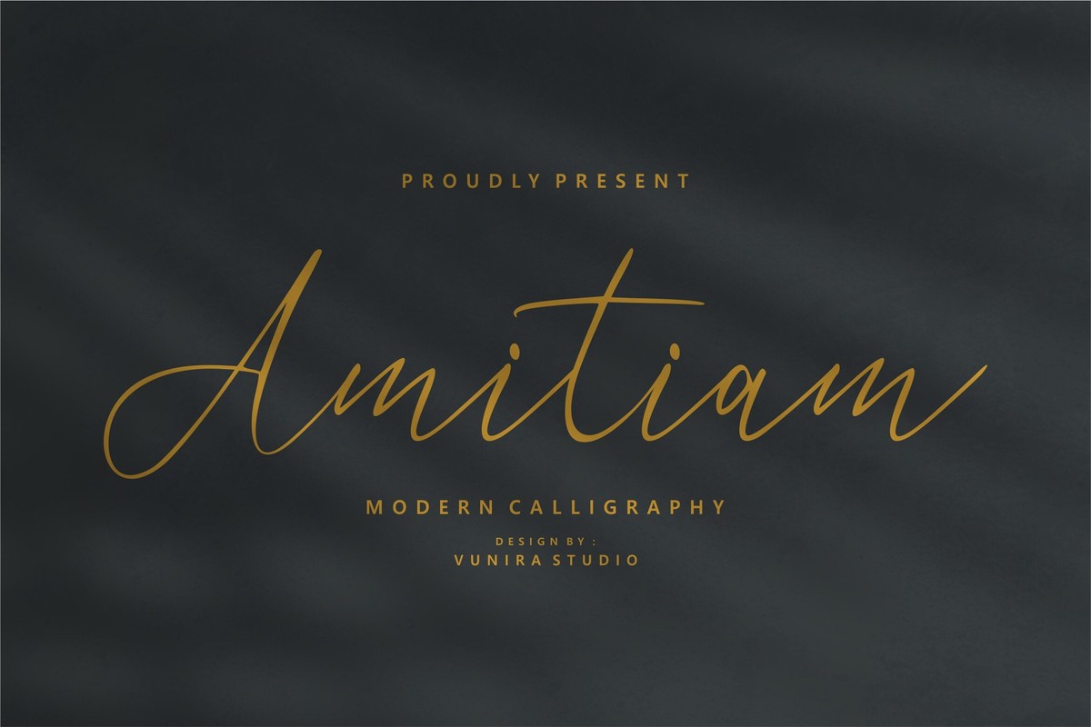 Schriftart Amitiam