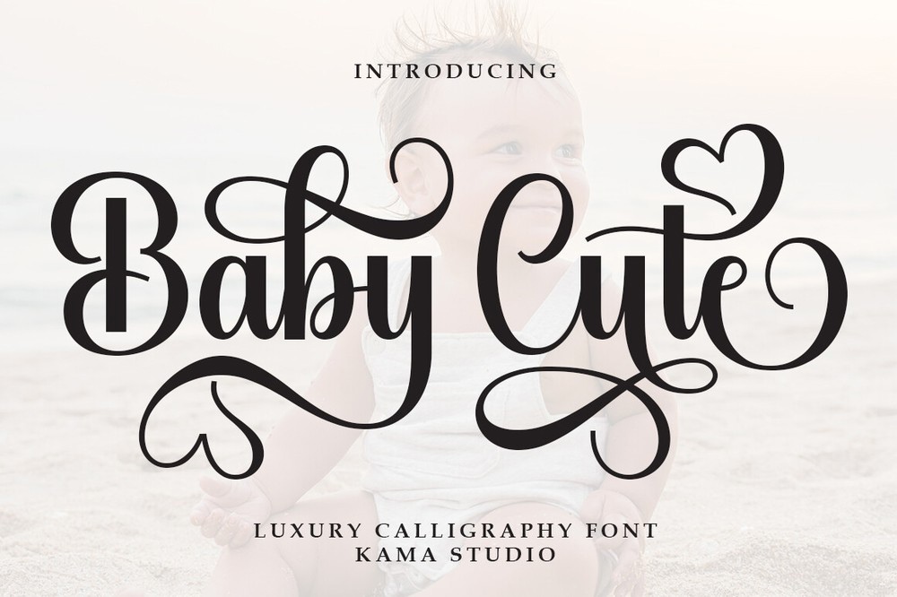 Schriftart Baby Cute